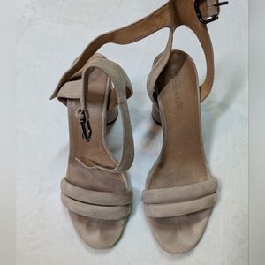 Madewell Suede Ankle Strap Heel Size 9.5